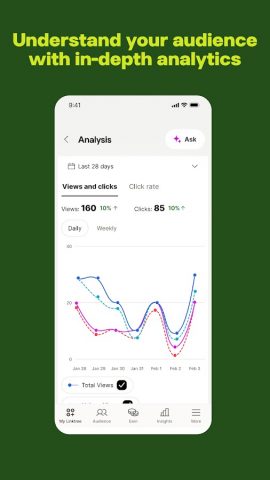 Linktree: Link in bio creator для Android — скриншот 5