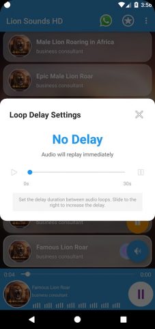 Lion Sounds HD для Android — скриншот 3