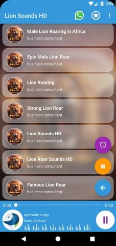 Lion Sounds HD для Android — скриншот 5