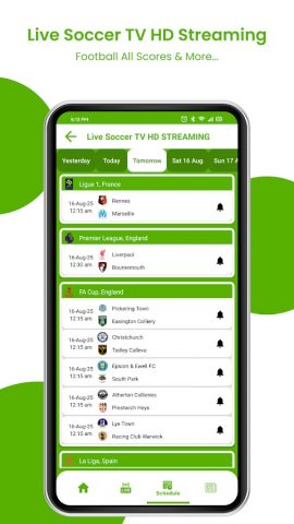 Live Soccer TV HD STREAMING для Android — скриншот 5