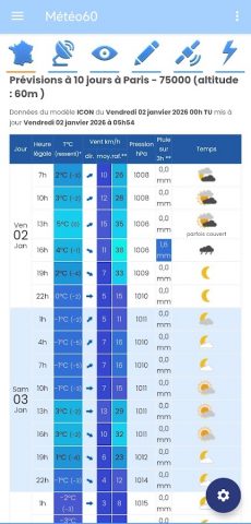 Météo60 для Android — скриншот 3