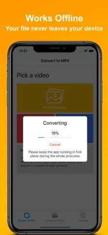 MP4 Maker — Convert to MP4 для iOS — скриншот 2
