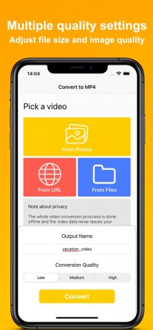 MP4 Maker — Convert to MP4 для iOS — скриншот 4