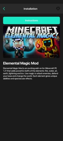 Магические моды для Майнкрафт для Android — скриншот 1