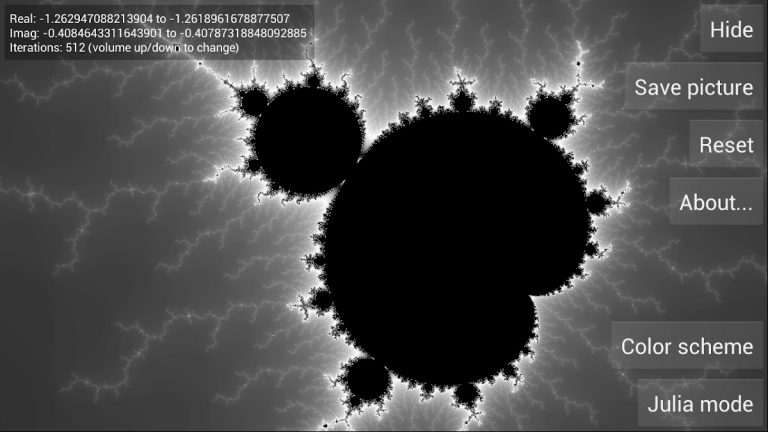 Mandelbrot Explorer для Android — скриншот 2