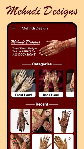 Mehndi Design 2026 для Android — скриншот 2