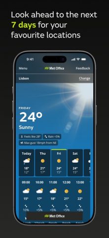Met Office Weather Forecast для iOS — скриншот 3