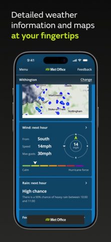 Met Office Weather Forecast для iOS — скриншот 4