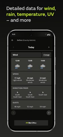 Met Office Weather Forecast для Android — скриншот 5
