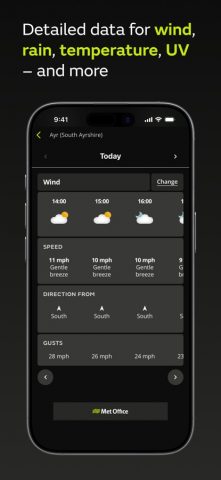 Met Office Weather Forecast для iOS — скриншот 5
