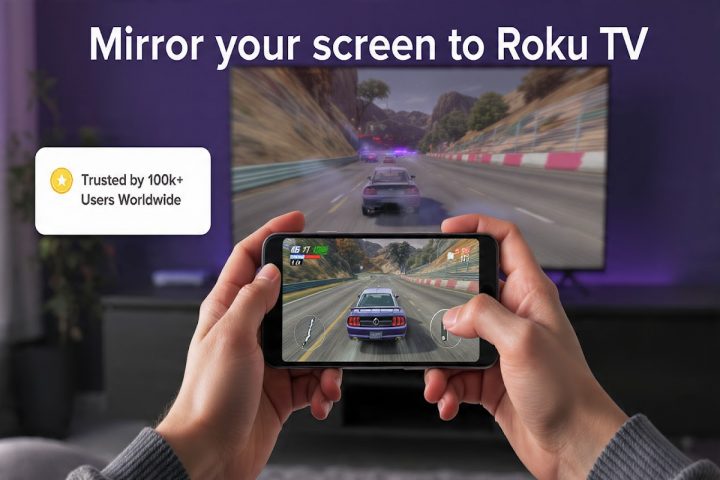Mirror Screen To Roku Smart TV для Android — скриншот 1