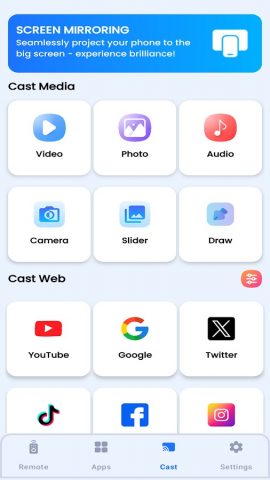 Mirror Screen To Roku Smart TV для Android — скриншот 4