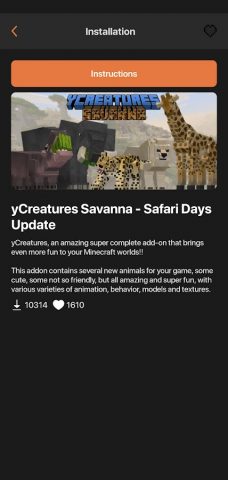 Моды на животные для Майнкрафт для Android — скриншот 2