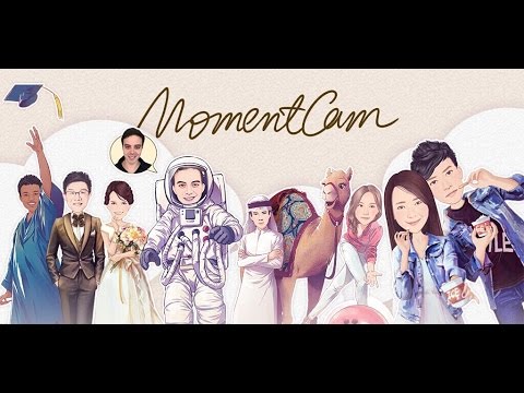 MomentCam Карикатуры и Стикеры для Android — официальный трейлер