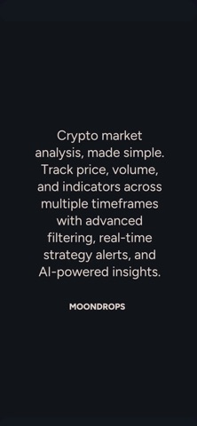 Moondrops AI Crypto Screener для iOS — официальный трейлер