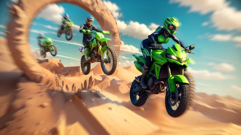 Motocross Bike Racing Game для Android — скриншот 1