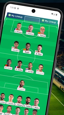 My Lineup: Lineup Creator для Android — скриншот 2