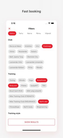 MyFitness.app для iOS — скриншот 3