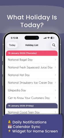 National Holiday Today для iOS — скриншот 2