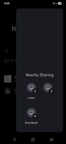 Nearby Sharing для Android — скриншот 2