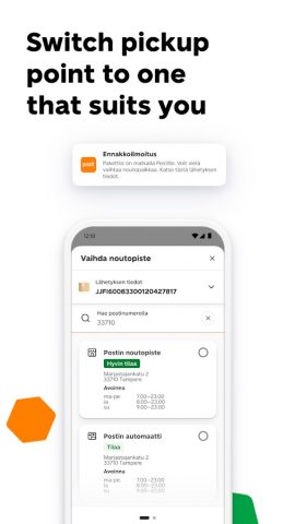 OmaPosti для Android — скриншот 4