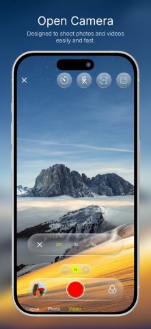 Open camera app — скриншот 3