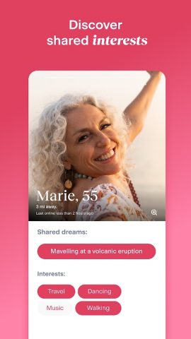 OurTime: Dating App for 50+ для Android — скриншот 2