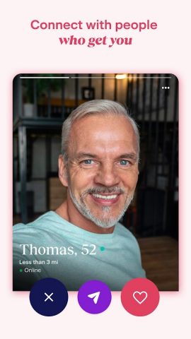 OurTime: Dating App for 50+ для Android — скриншот 3