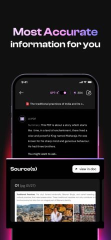 PDF AI: PDF Summarizer & Chat для iOS — скриншот 3