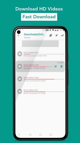 PH Video Player, File Share для Android — скриншот 3