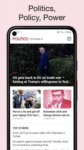 POLITICO Europe Edition для Android — скриншот 1