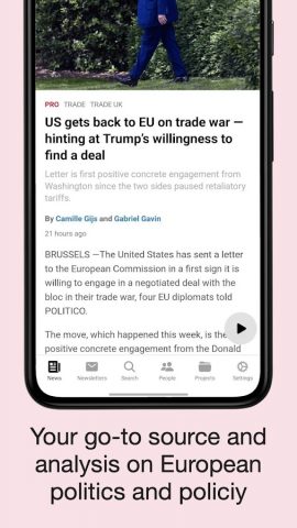 POLITICO Europe Edition для Android — скриншот 2