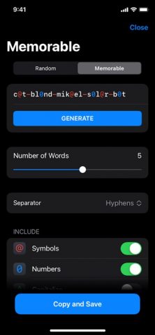 Password Generator для iOS — скриншот 2