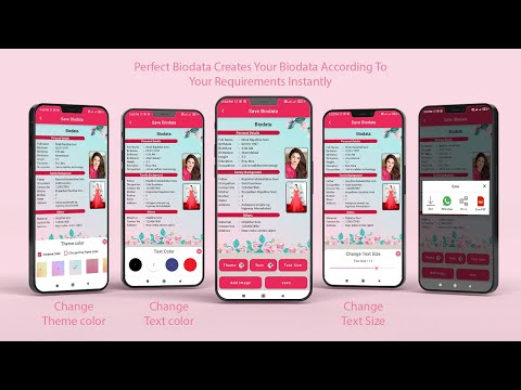 Perfect Marriage Biodata Maker для Android — официальный трейлер