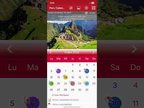 Peru Calendario 2025 для Android — официальный трейлер