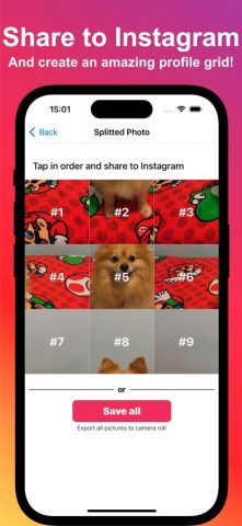 Photo Splitter: Picture Grids — скриншот 2