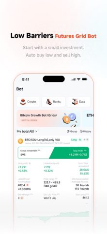 Pionex — Crypto Trading Bots для iOS — скриншот 2