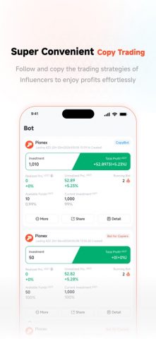 Pionex — Crypto Trading Bots для iOS — скриншот 3