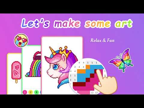 Pixel Coloring: игра раскраска для Android — официальный трейлер