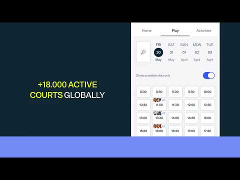 Playtomic — Play padel для Android — официальный трейлер