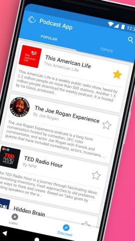 Podcast App — Podcasts для Android — скриншот 2