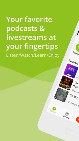 Podcast Player App — Podbean для Android — скриншот 1