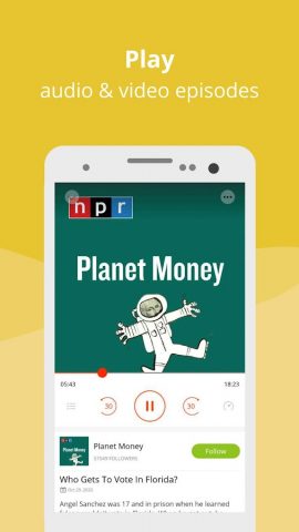Podcast Player App — Podbean для Android — скриншот 5
