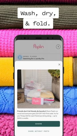 Poplin: Laundry Service для Android — скриншот 4
