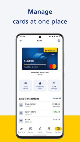 Postbank для Android — скриншот 4