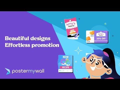 PosterMyWall: Design & Promote — официальный трейлер