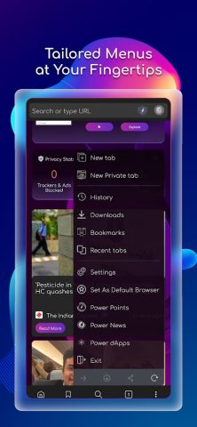Power Browser-Block Ads & Earn для Android — скриншот 5