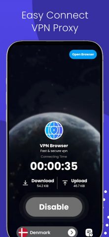 Private VPN  : Secure Browser для Android — скриншот 2