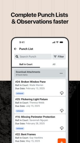 Procore для Android — скриншот 5
