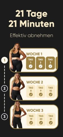 Programm 21: Workouts zuhause для iOS — скриншот 3